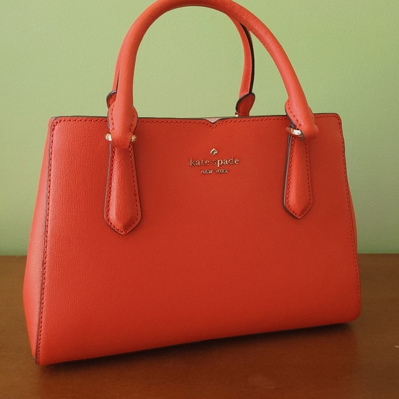 NWT Kate Spade Blood Orange Handbag and Crossbody - Picture 3 of 13